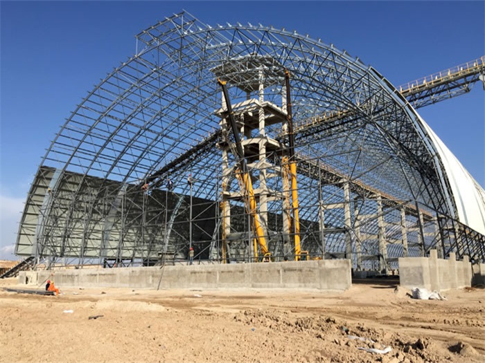 克拉玛依煤机油桶翘工程网架